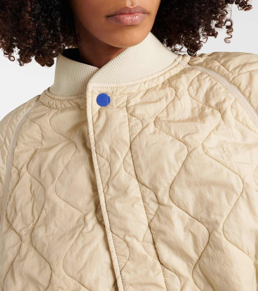 Burberry - Kapitone büyük beden bomber ceket