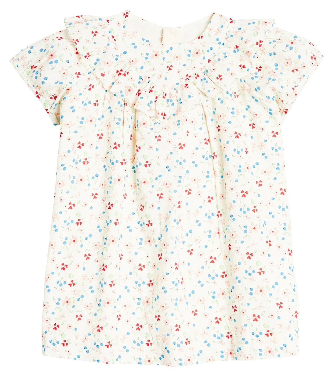 Bonpoint - Baby Falbalili ruched cotton dress
