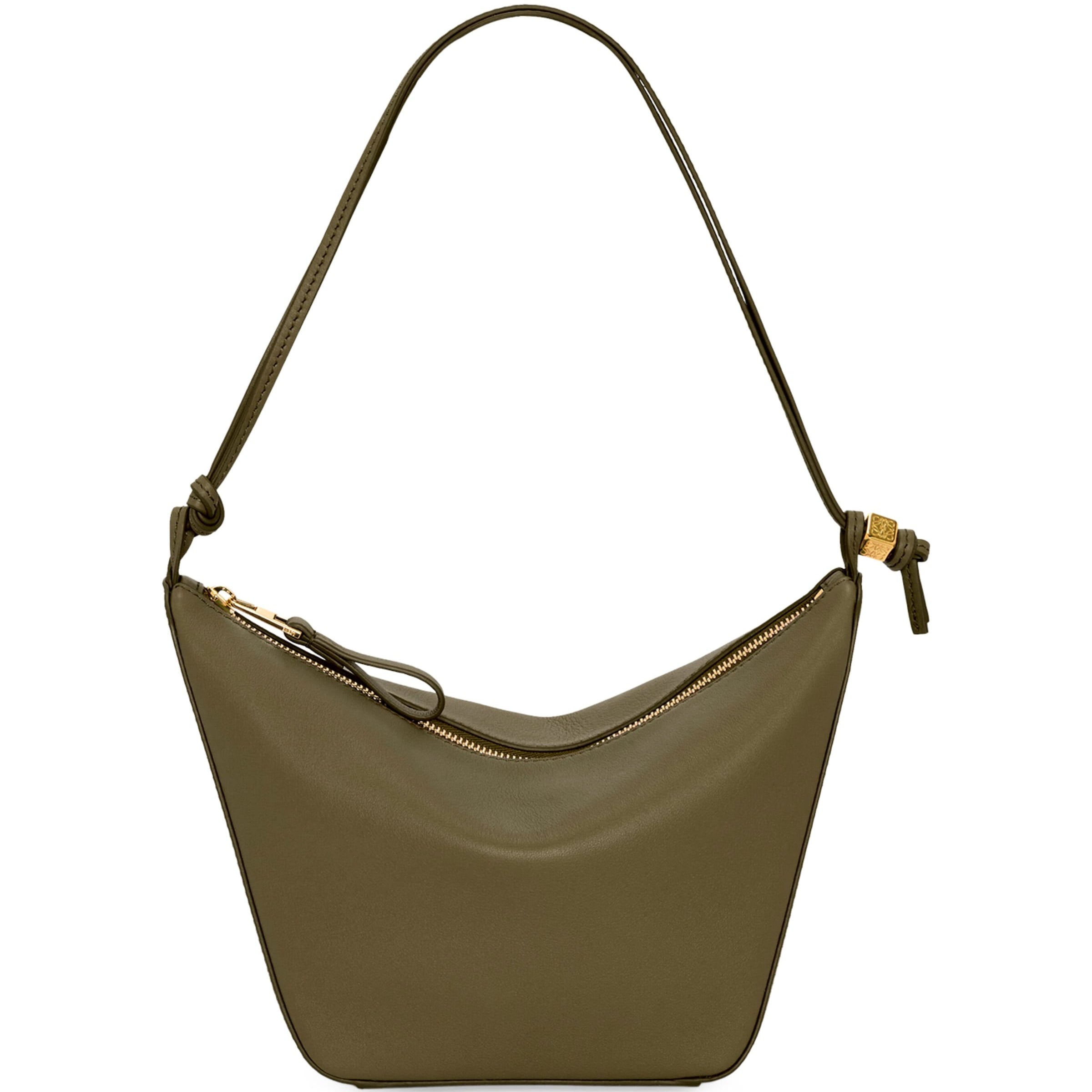 LOEWE Green Mini Leather Hammock Hobo Bag