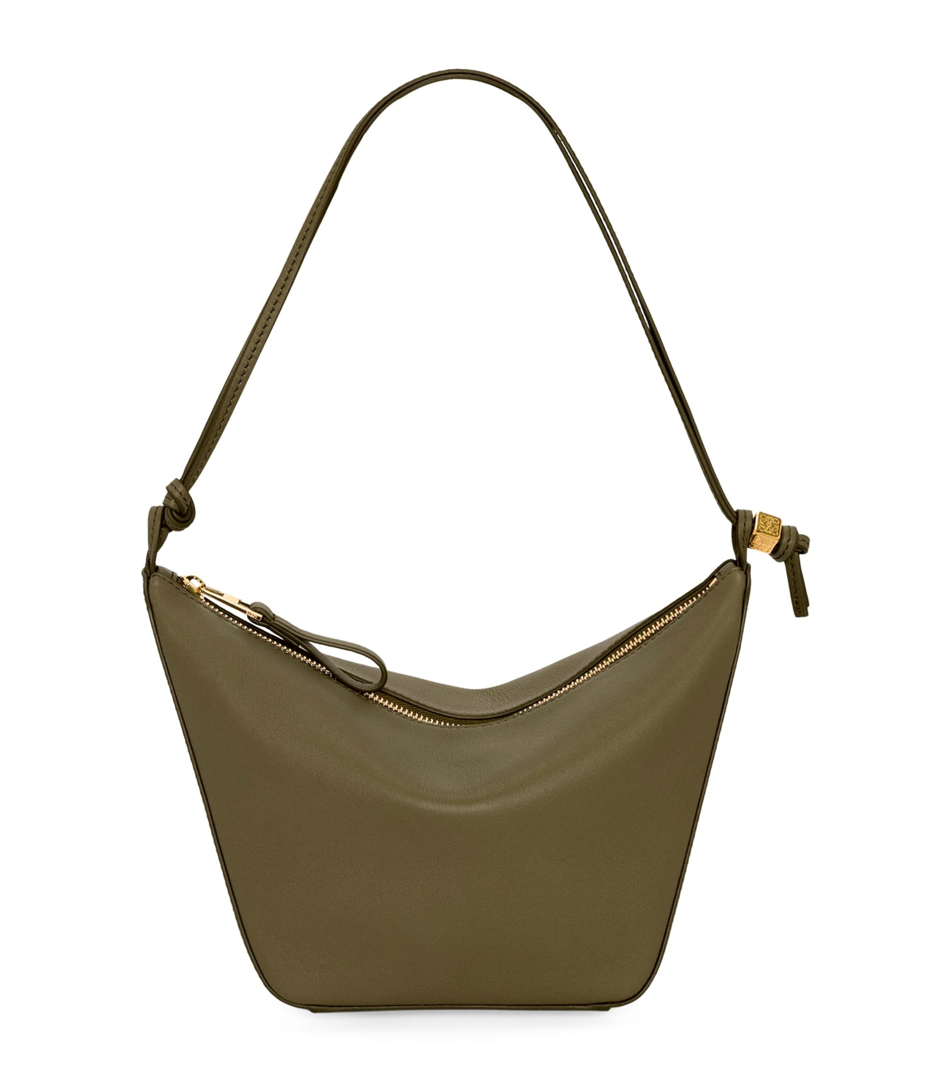 LOEWE Green Mini Leather Hammock Hobo Bag