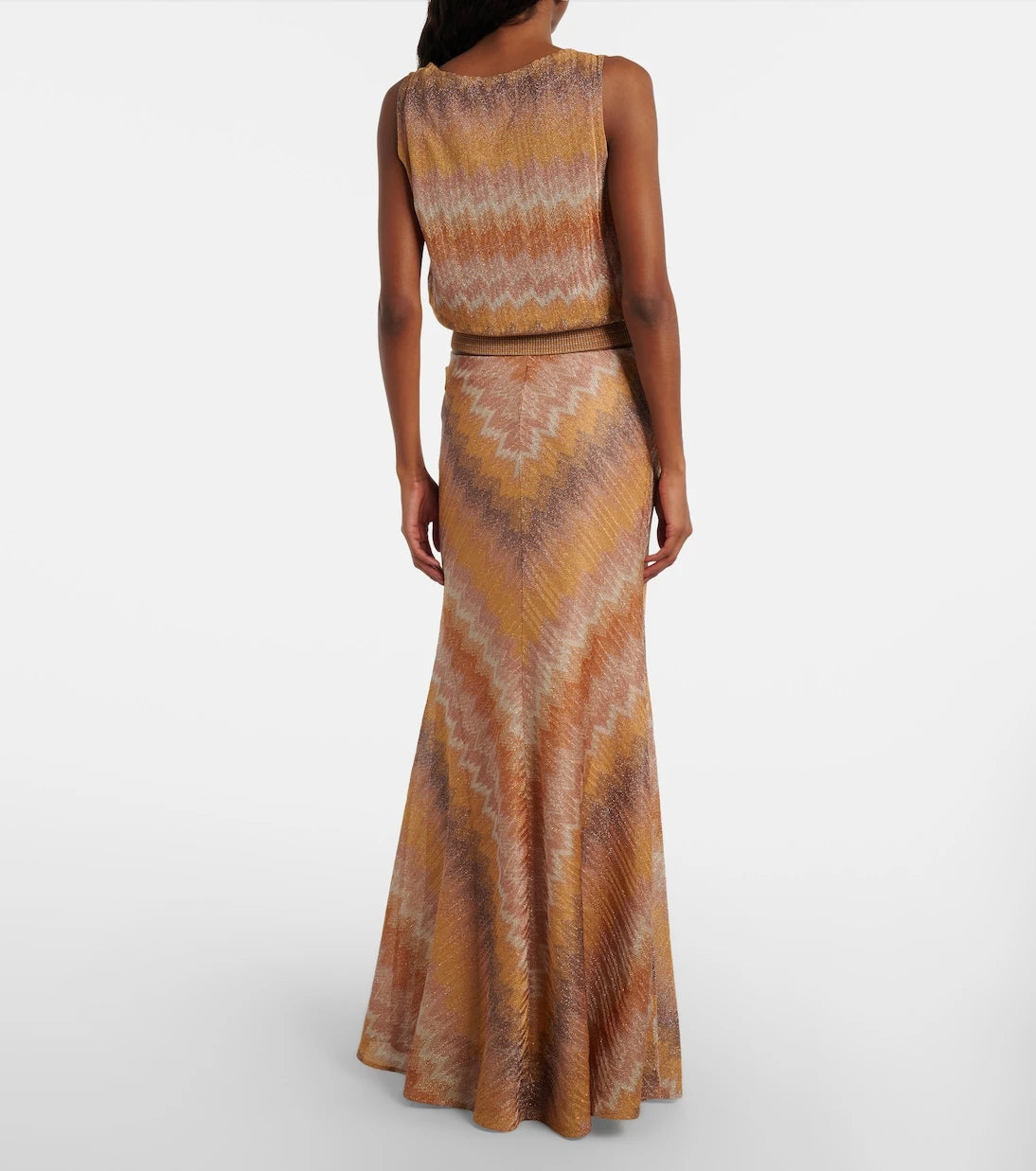 Missoni - Zigzag lamé maxi skirt