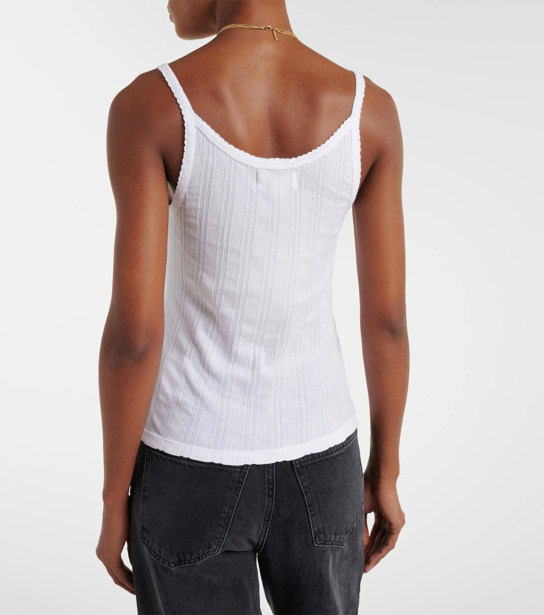 Velvet - Iniku cotton-blend pointelle tank top