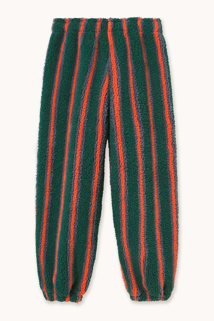 Çocuklar için Polar Spor Pantolon MULTICOLOR STRIPES SHERPA SWEATPANT