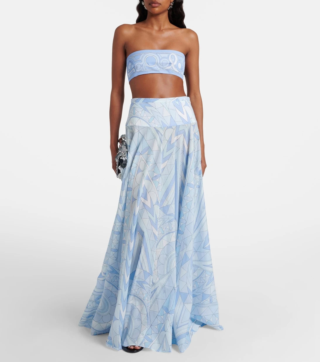 Pucci - Angoli cotton maxi skirt