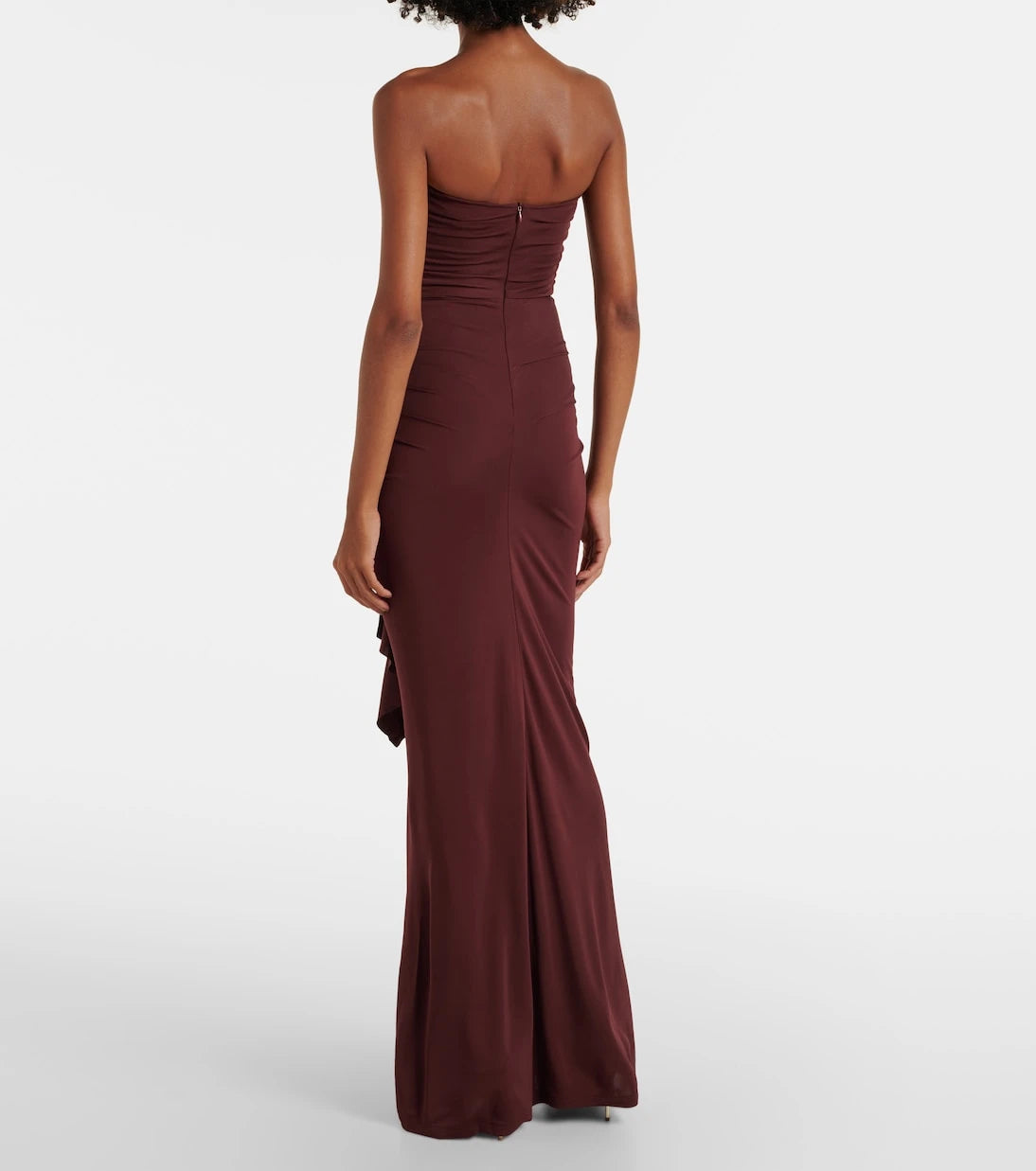 Christopher Esber - Bezel Quartz cutout strapless jersey gown