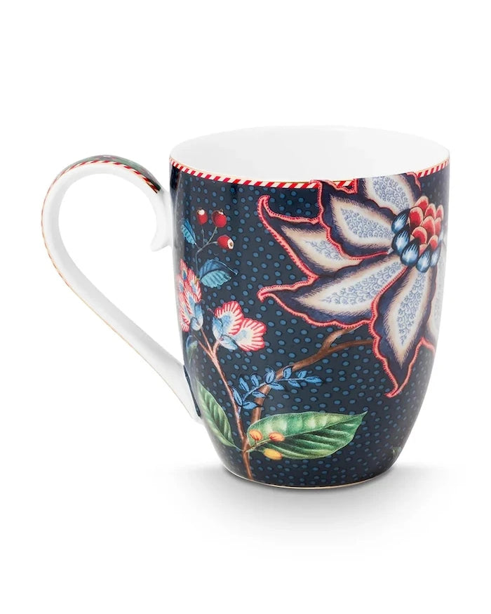 Pip Studio Flower Blues Blue 450 ml Bardak Seti (6 Adet)