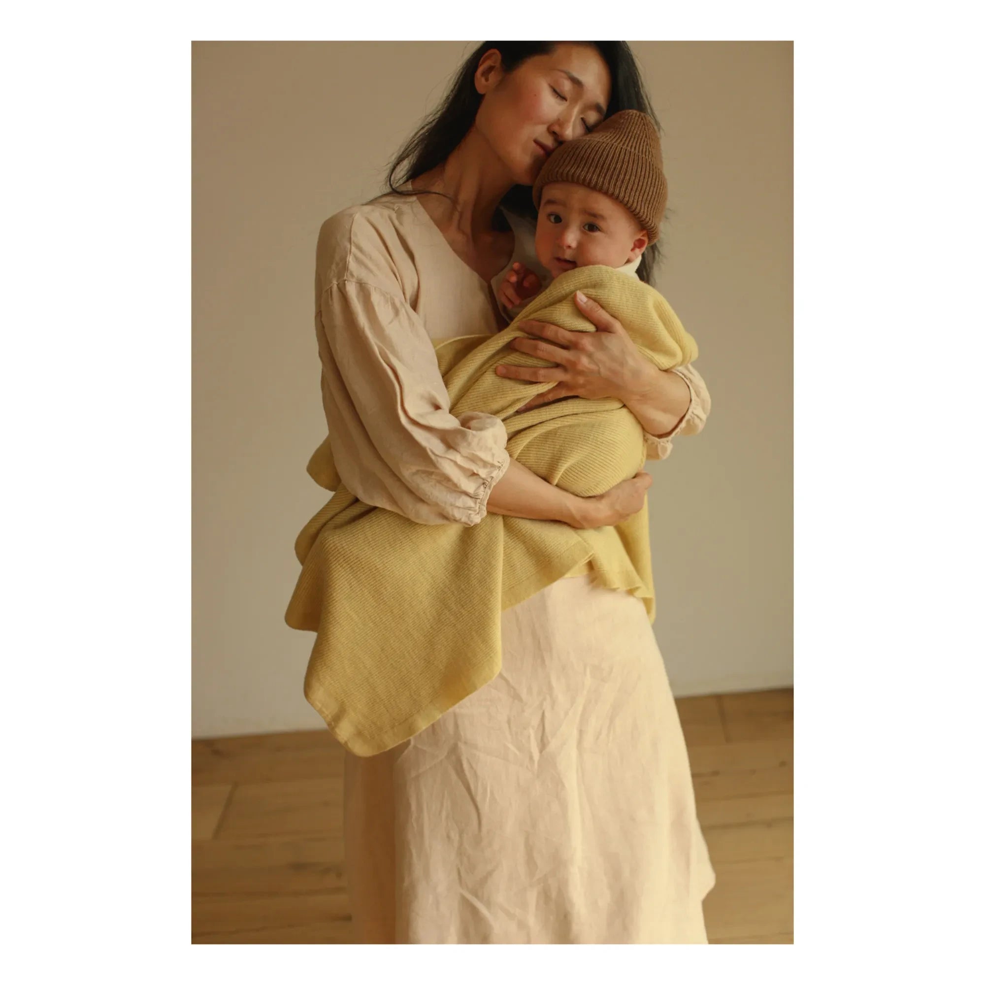 Hvid - Felix Merino Wool Blanket | Pale yellow