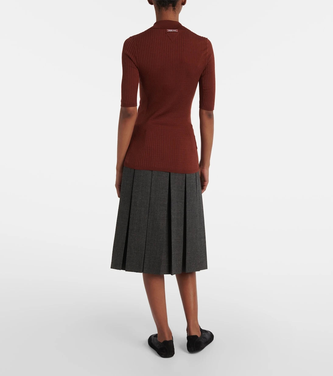 Prada - Cotton-blend polo sweater