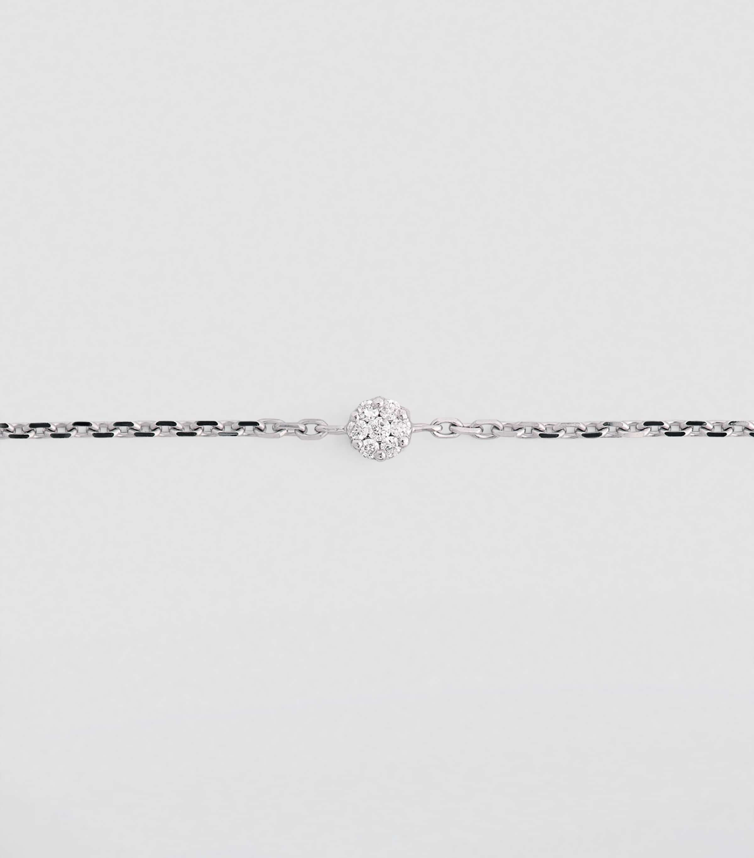 White Gold and Diamond Illusion Bracelet