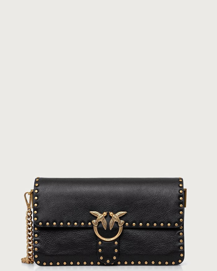 Pinko kadın deri crossbody çanta