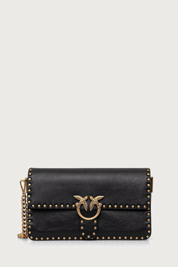 Pinko kadın deri crossbody çanta