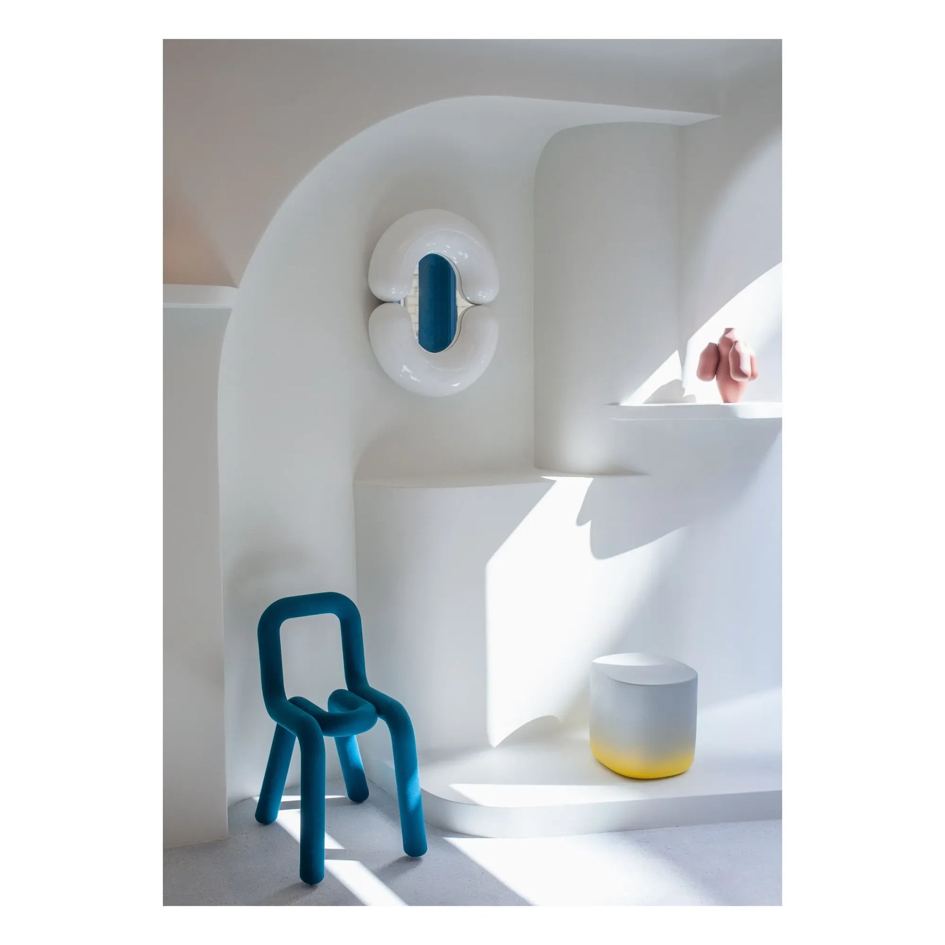 Moustache - Zodiac mirror - Jean-Baptiste Fastrez | White
