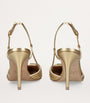 Valentino Garavani Gold Leather Logo Slingback Pumps 80