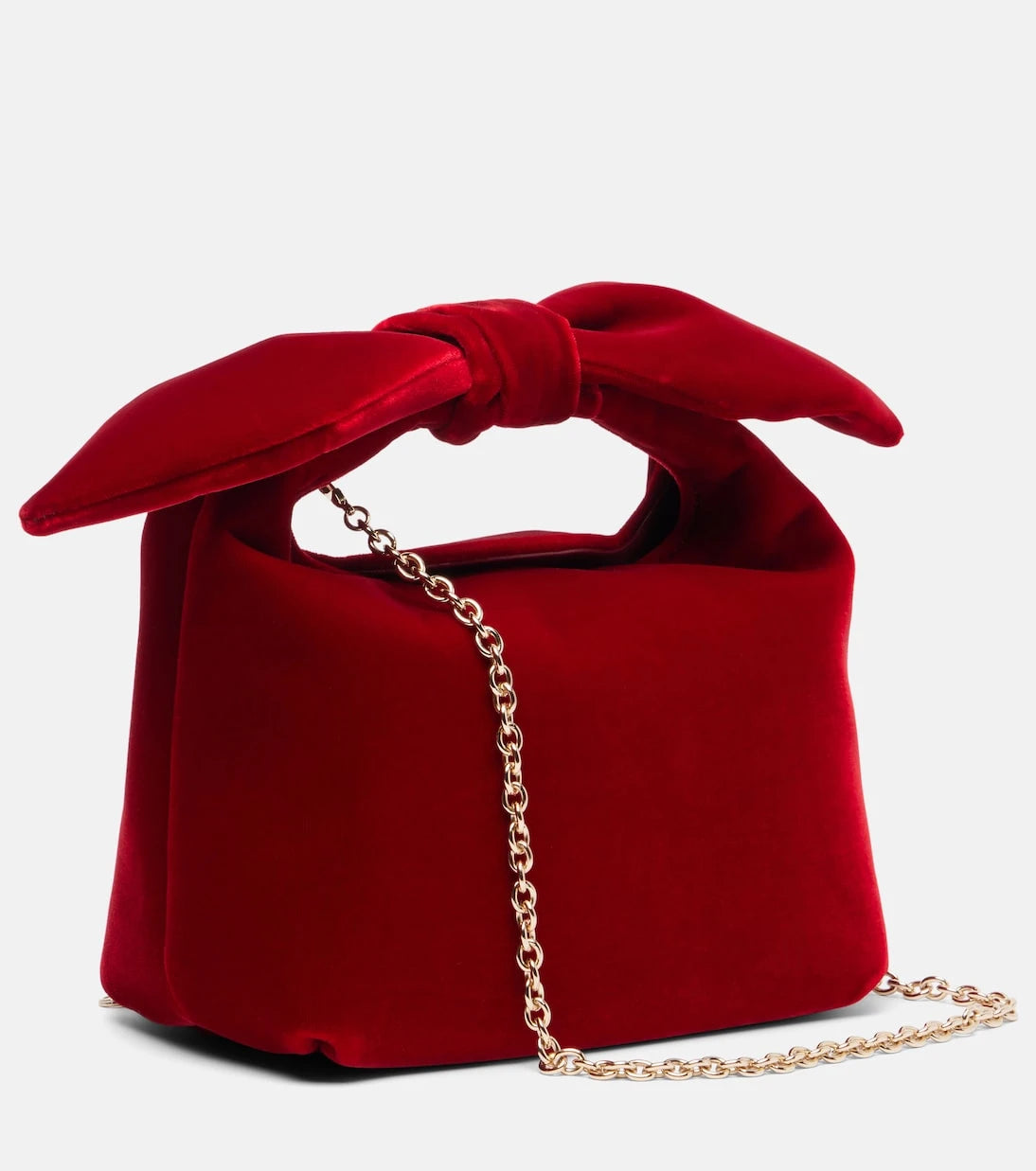 Aquazzura - Bow Tie Small velvet tote bag