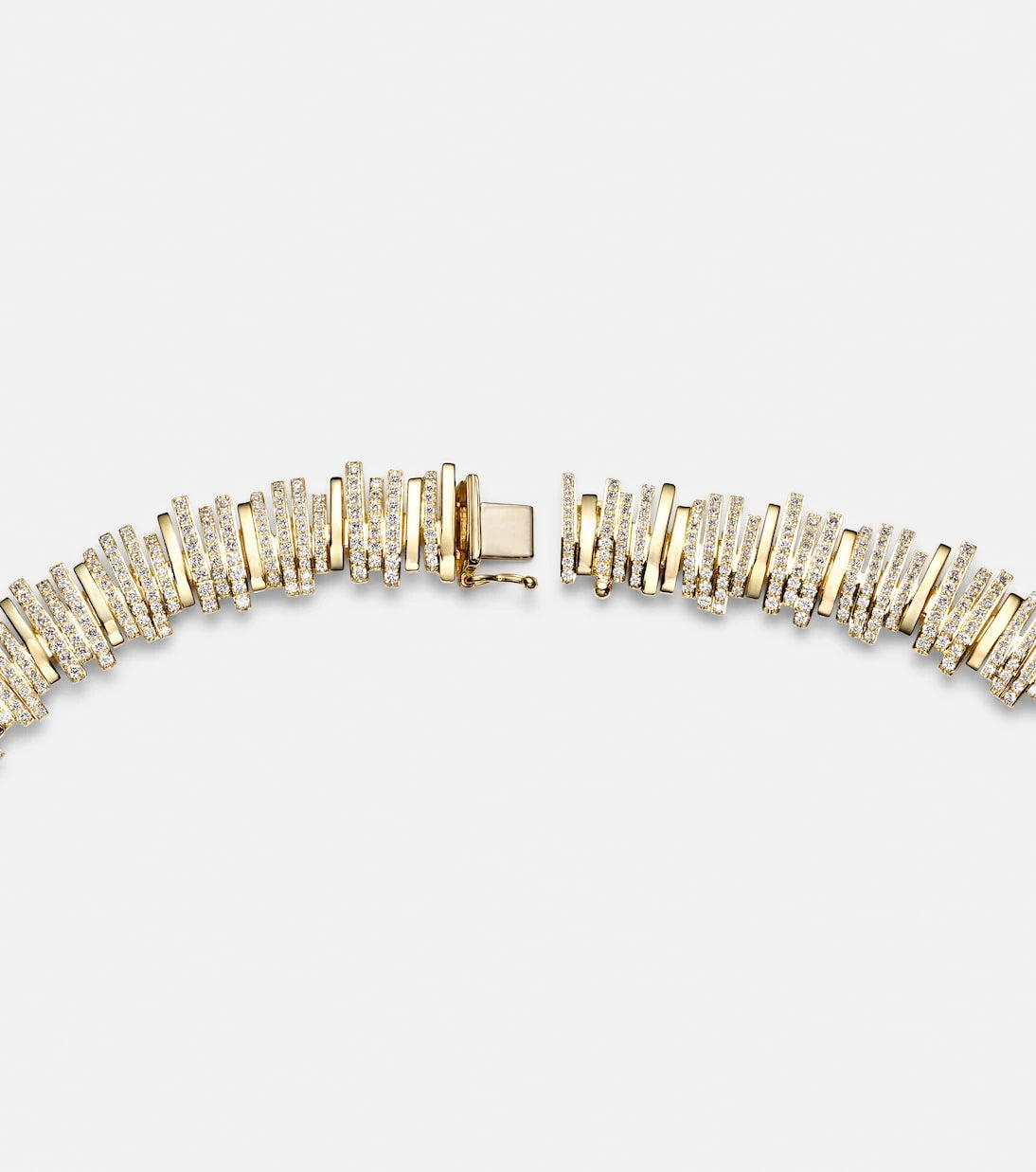 Suzanne Kalan - Classic 18kt gold necklace with diamonds