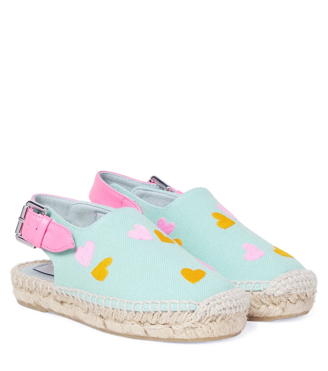 Stella McCartney Kids - Embroidered canvas espadrilles