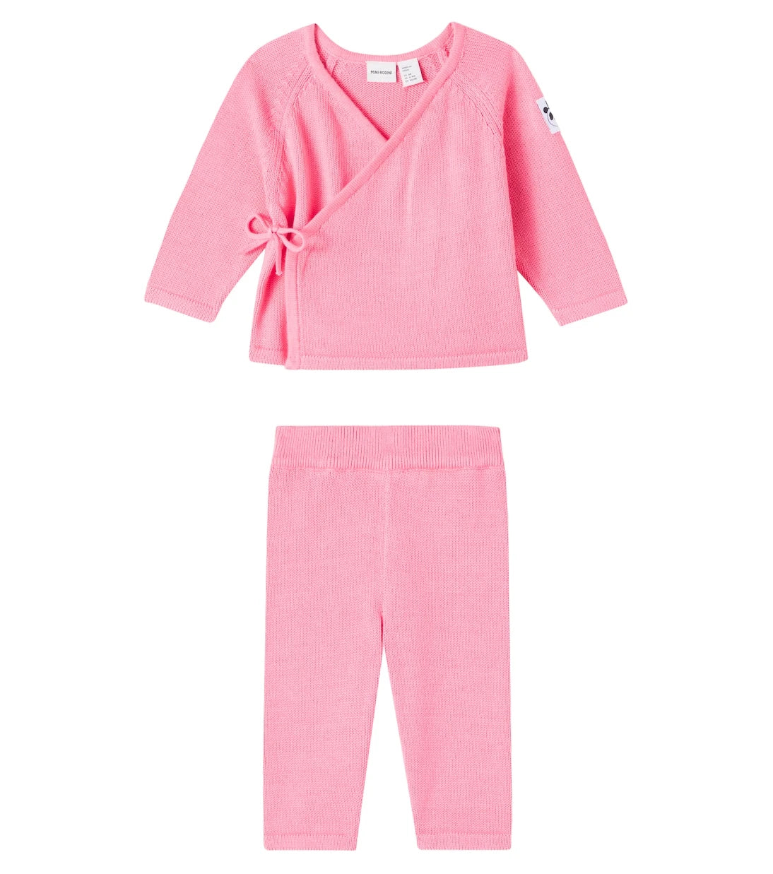 Mini Rodini - Baby cotton cardigan and pants set