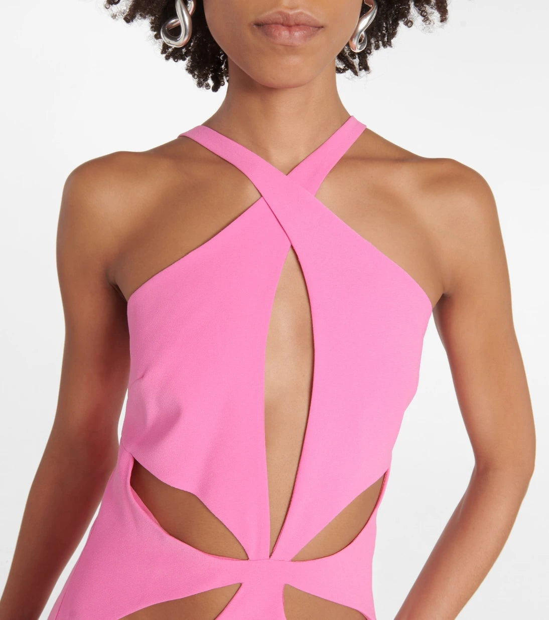 Mônot - Cutout halterneck gown