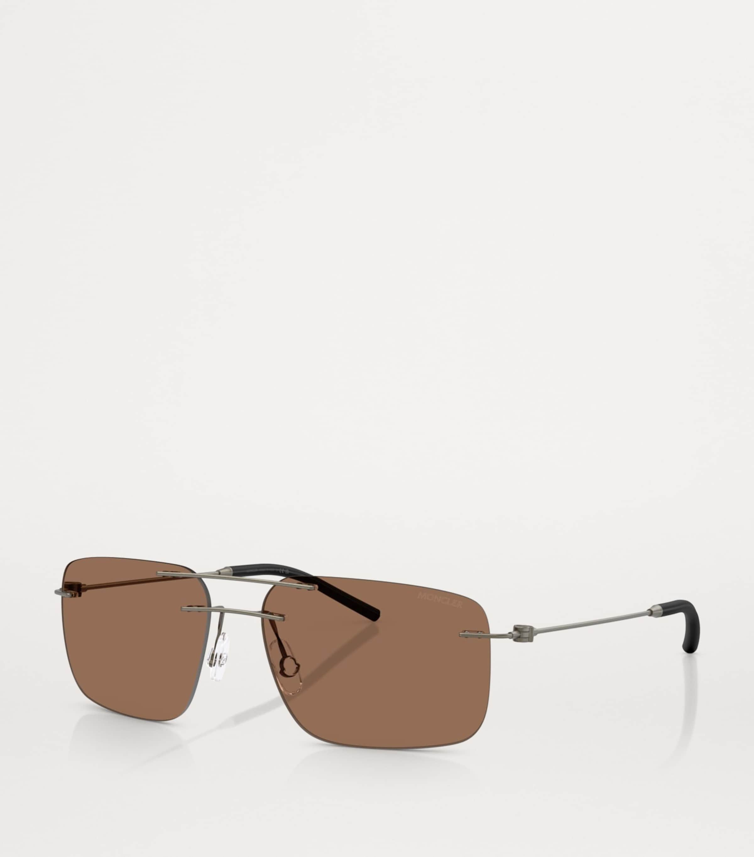 Moncler Grey Steel Doppler ME4003 Sunglasses