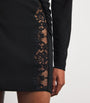 Stella McCartney Black Lace-Detail Mini Dress