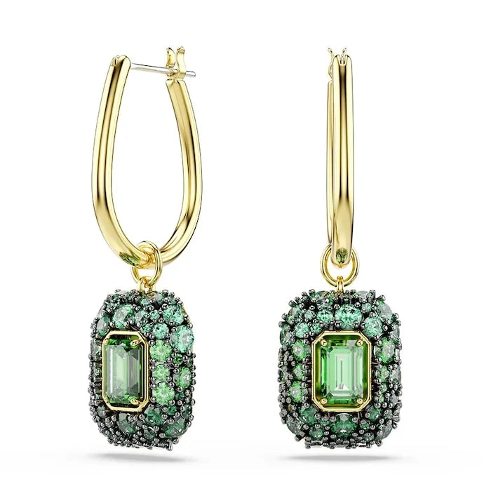 Swarovski kadın altın kaplama zirkonlu küpeler SUBLIMA