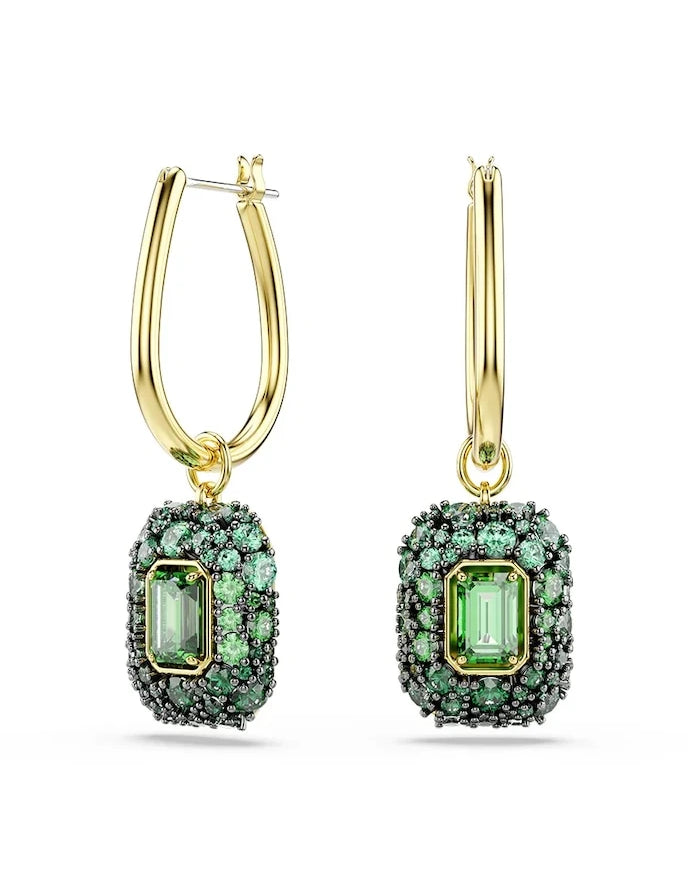 Swarovski kadın altın kaplama zirkonlu küpeler SUBLIMA