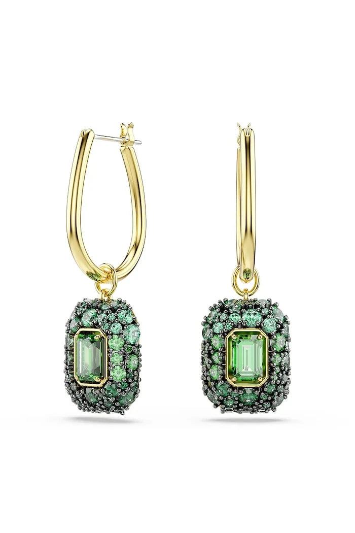 Swarovski kadın altın kaplama zirkonlu küpeler SUBLIMA