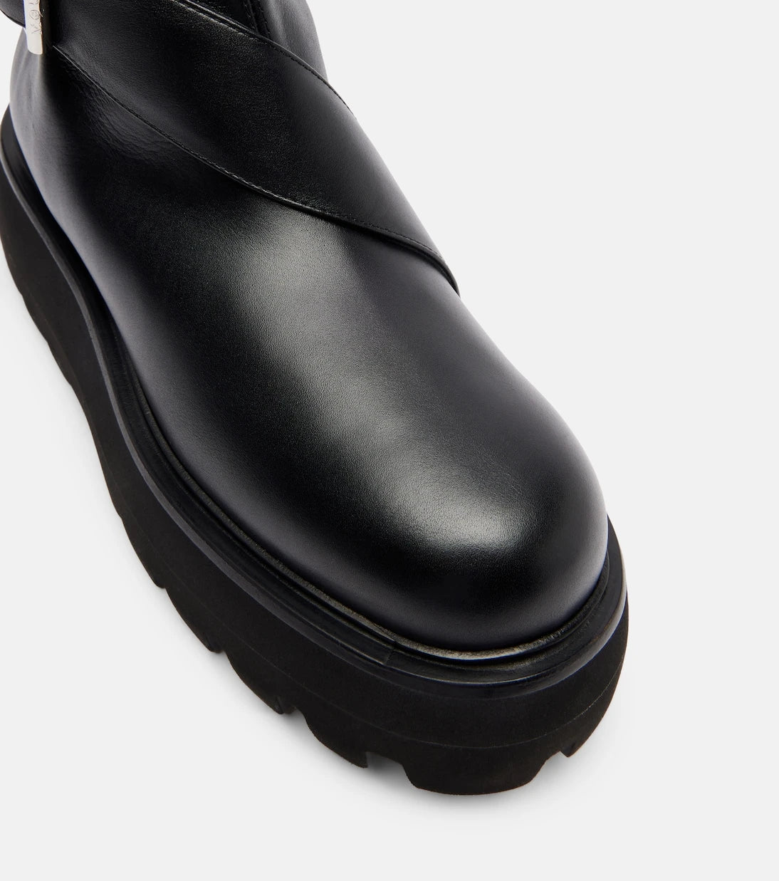 McQueen - Sofa Buckle leather knee-high boots