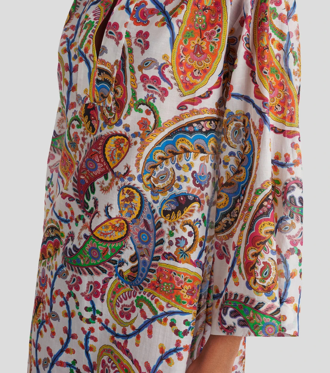 Etro - Printed cotton and silk tunic