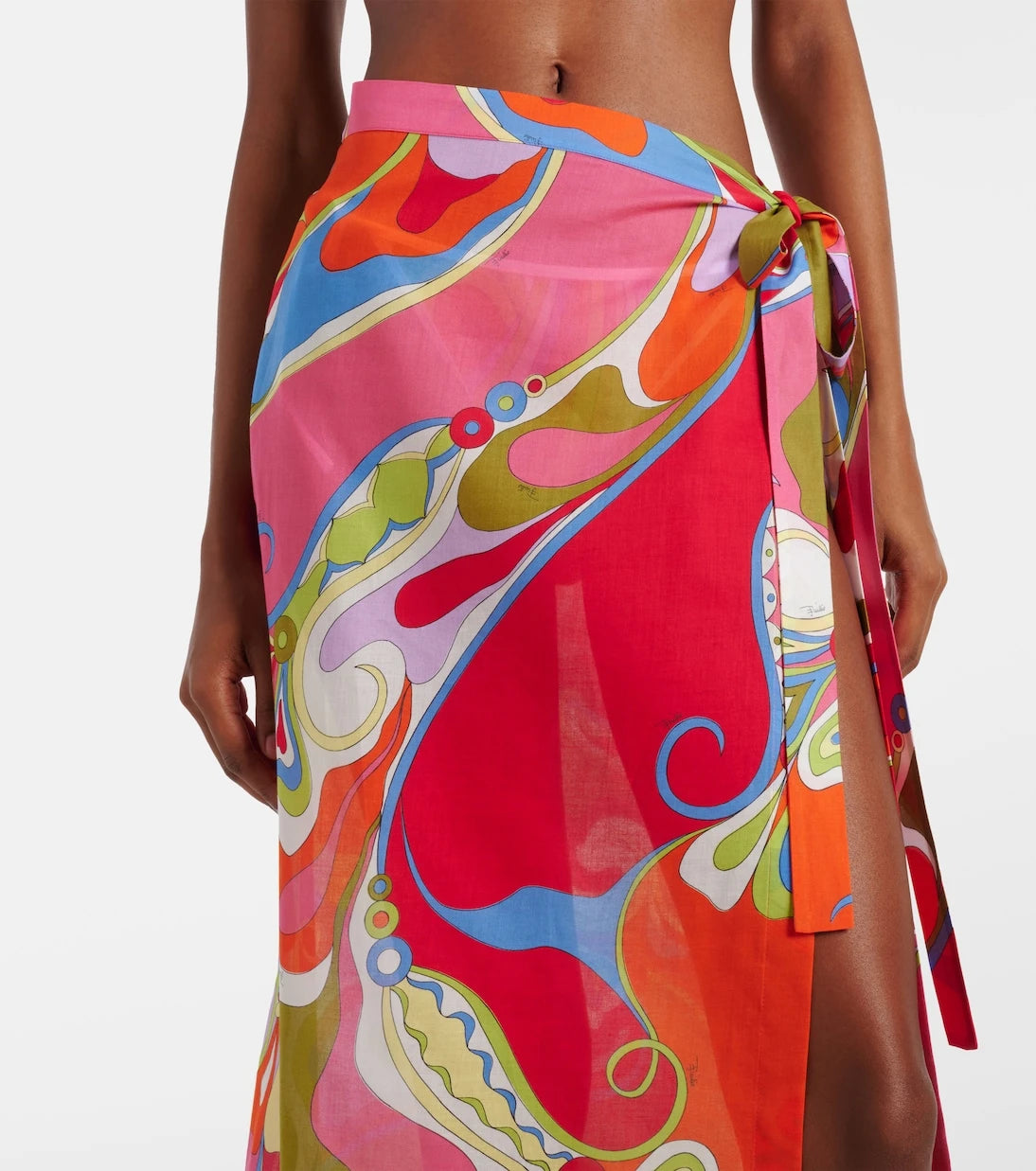 Pucci - Orchidee cotton muslin beach cover-up