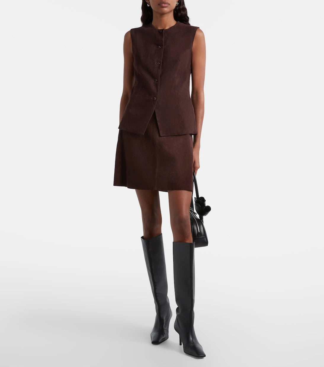 Stouls - Lucie 22 suede miniskirt