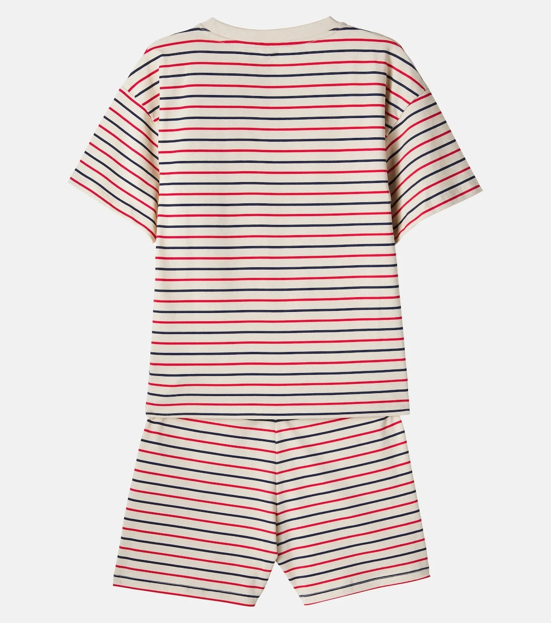 Konges Sløjd - Basic striped cotton-blend T-shirt and shorts set