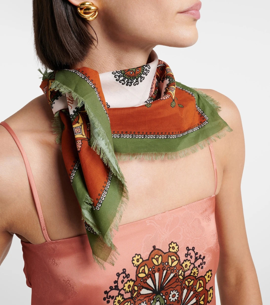 Alémais - Contina Midi fringed cotton scarf