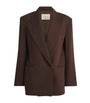 Weekend Max Mara Brown x Giuliva Heritage Virgin Wool Twill Blazer