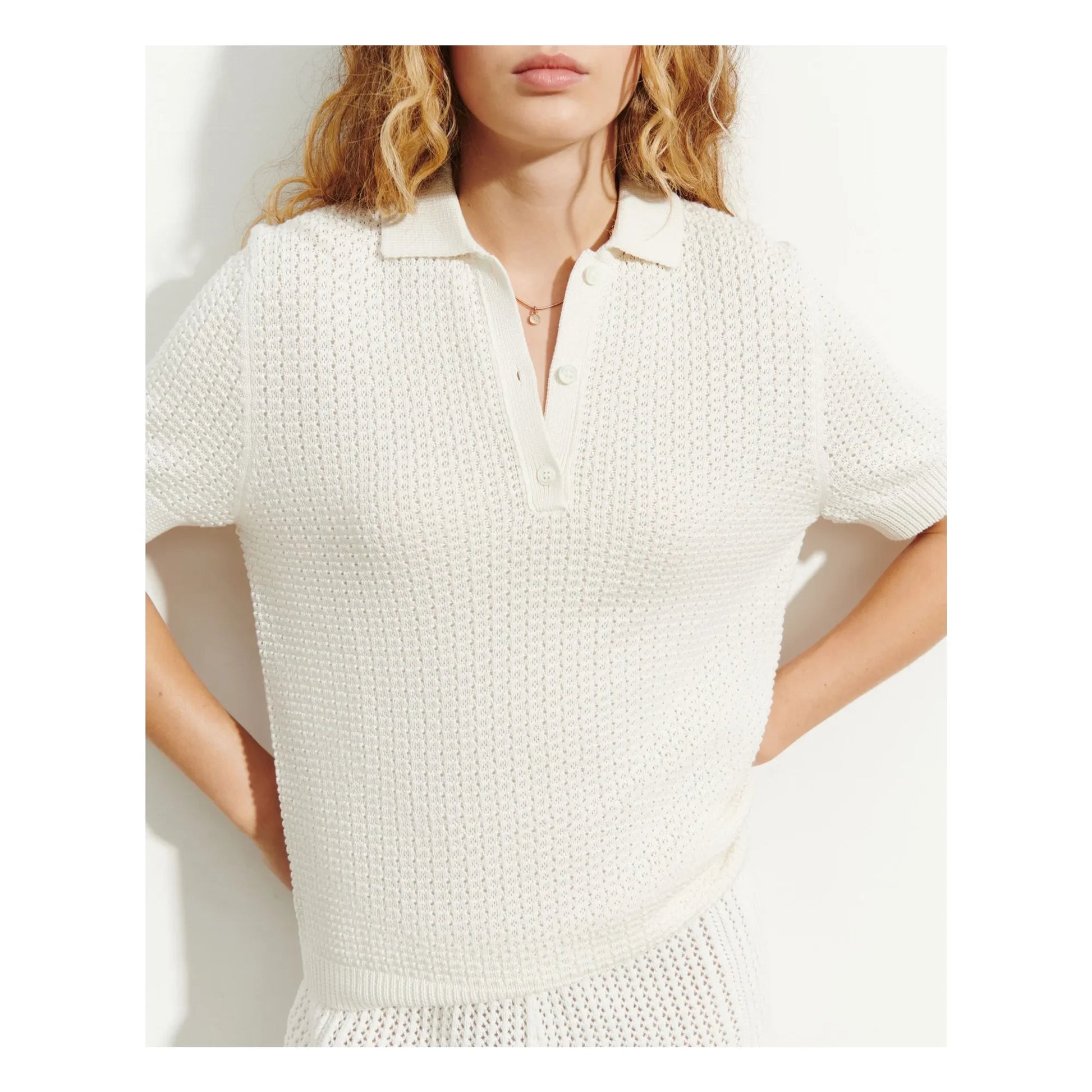 Bompard - Polo Pointelle Gaufré | Natural