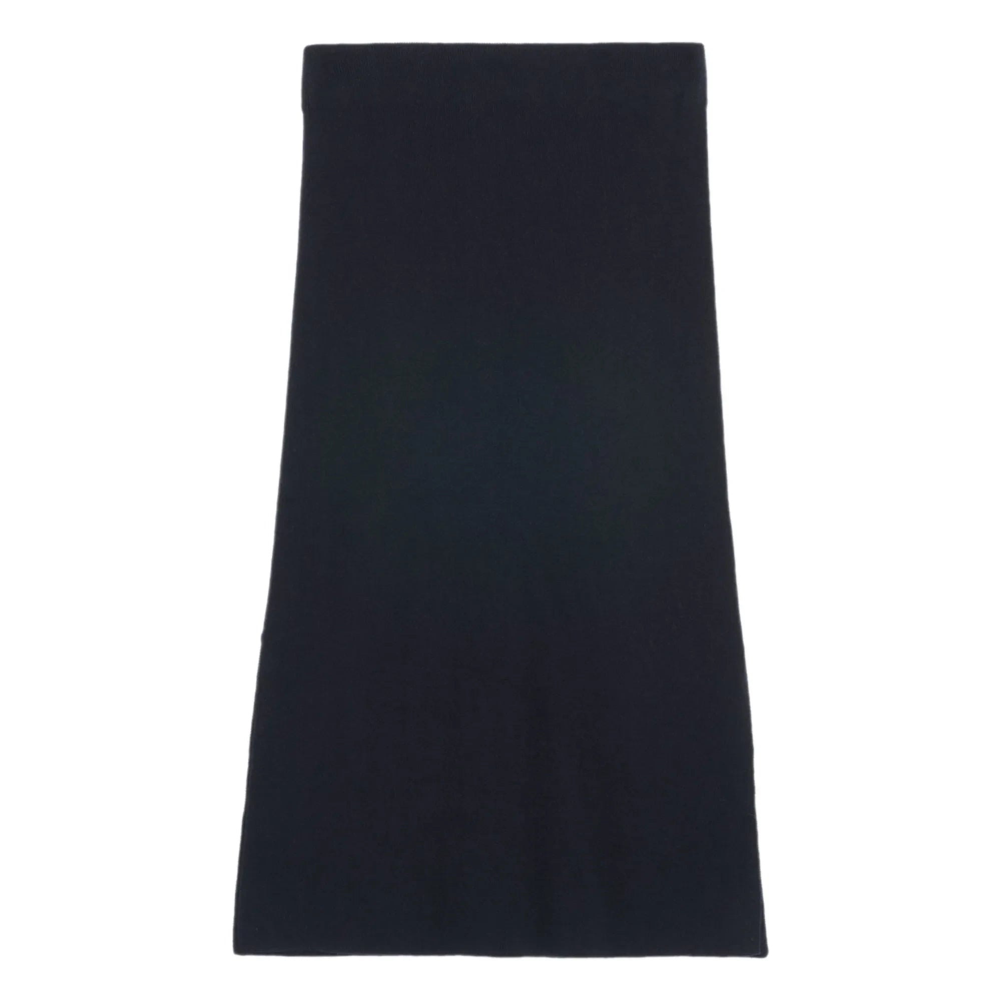 Bompard - Silk and cashmere side slit knit skirt | Black