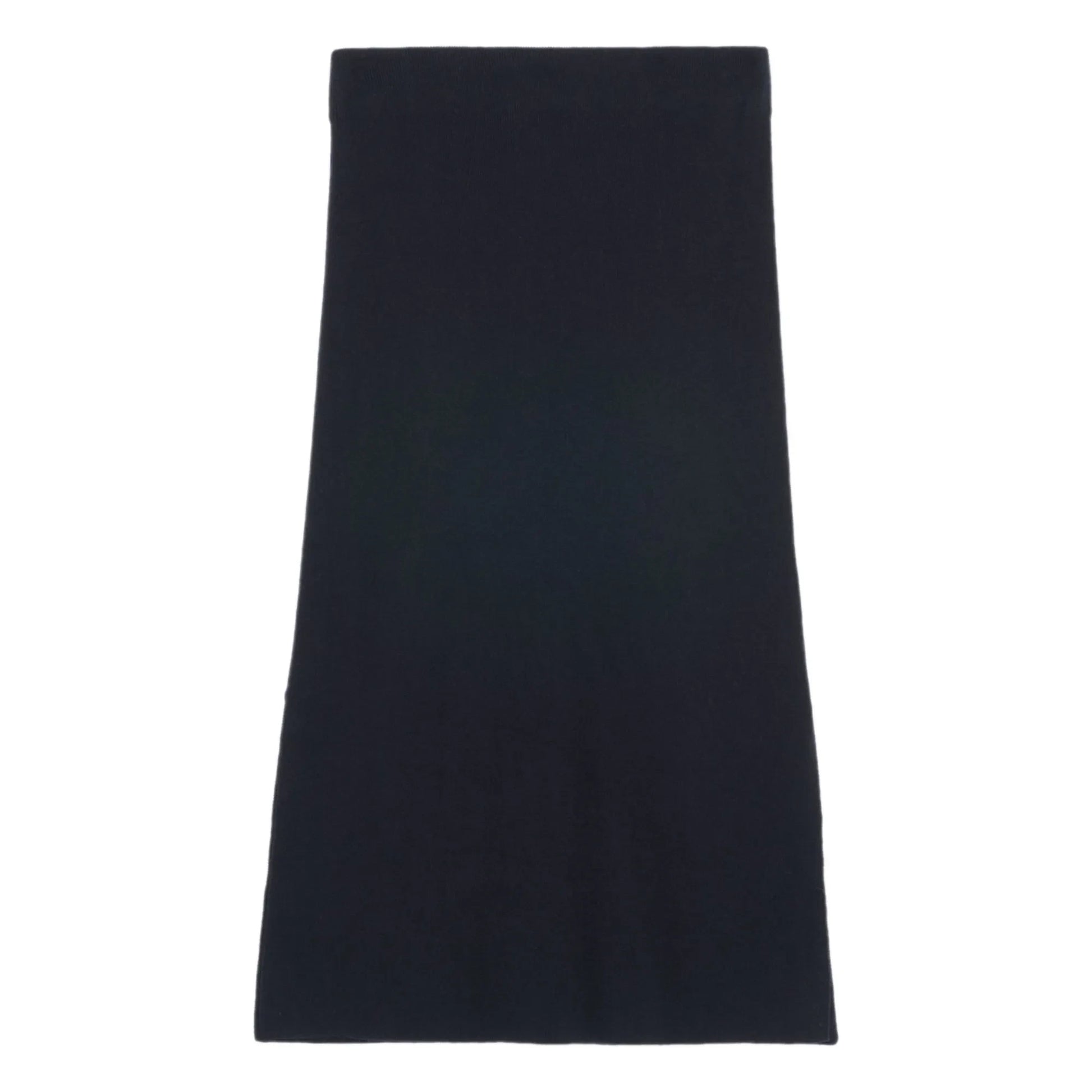 Bompard - Silk and cashmere side slit knit skirt | Black