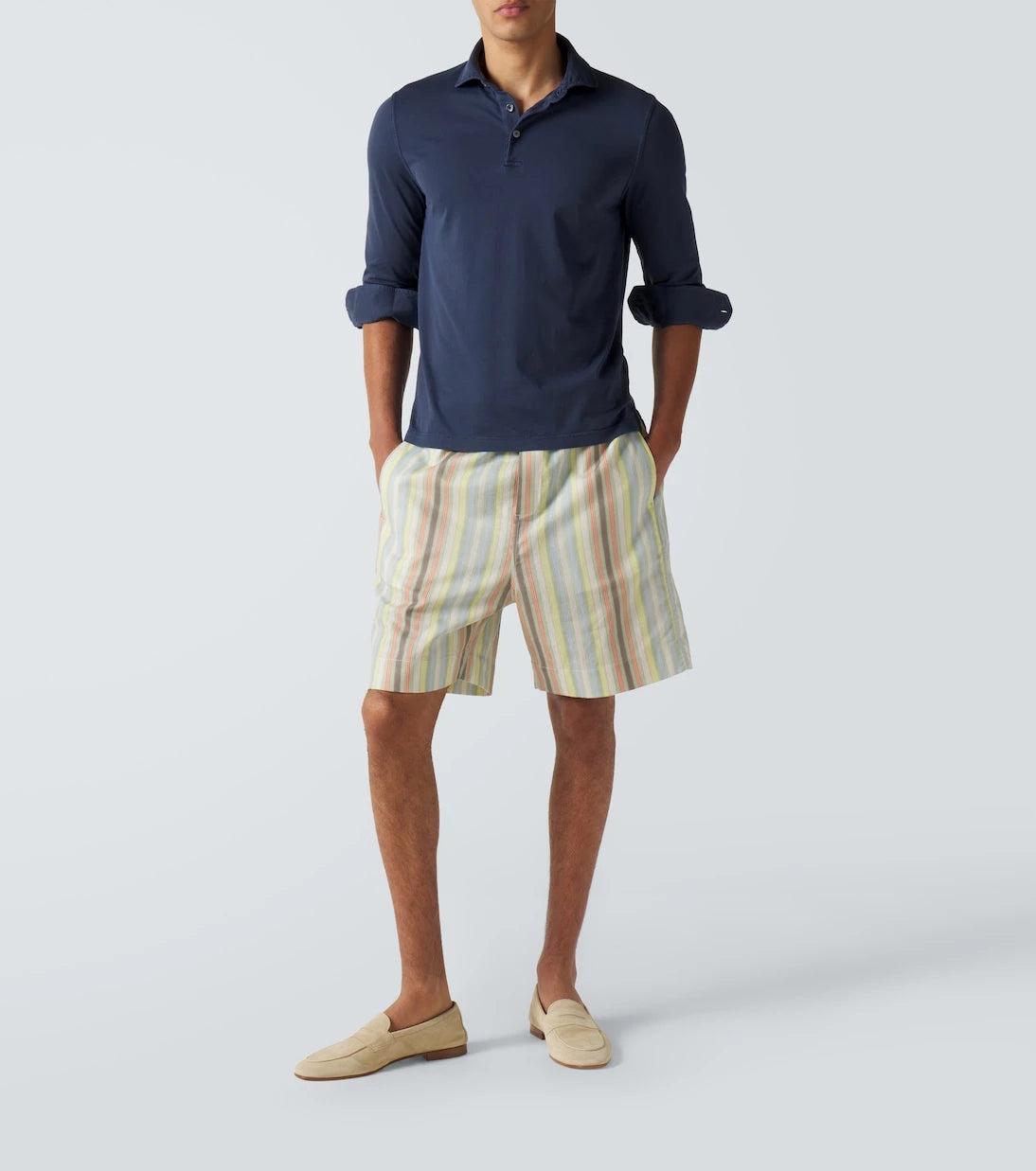 Fedeli - Cotton piqué polo shirt