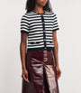 Maje Multi Cropped Stripe Cardigan