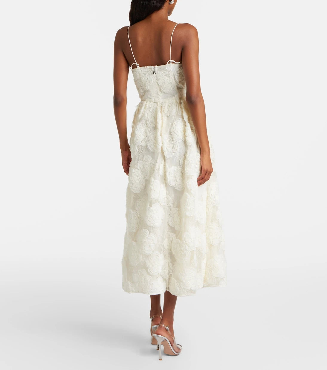 Rotate - Floral mesh midi dress
