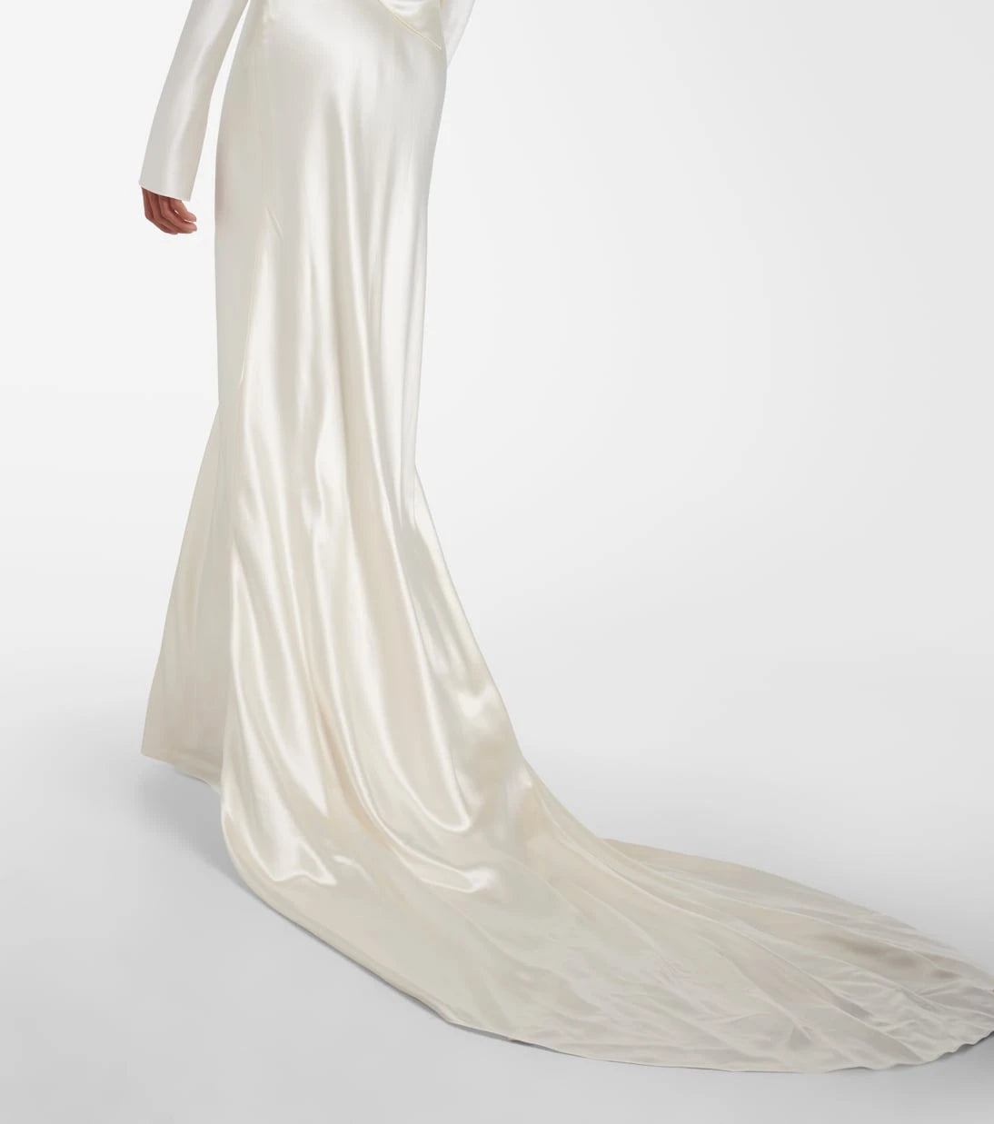 Danielle Frankel - Bridal Simone wool and silk satin gown