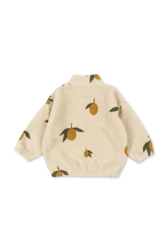 Konges Sløjd Çocuk Polar JODY TEDDY JACKET GRS