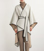 Johnstons Of Elgin Beige Wool-Cashmere Belted Cape