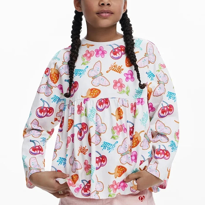 Desigual Uzun Kollu Çocuk Bluzu