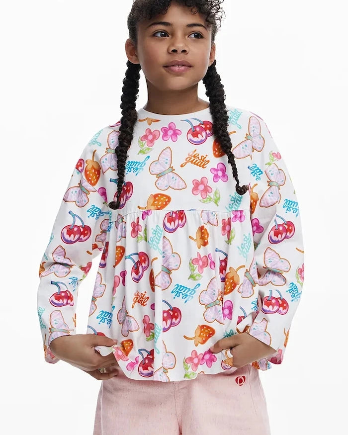 Desigual Uzun Kollu Çocuk Bluzu