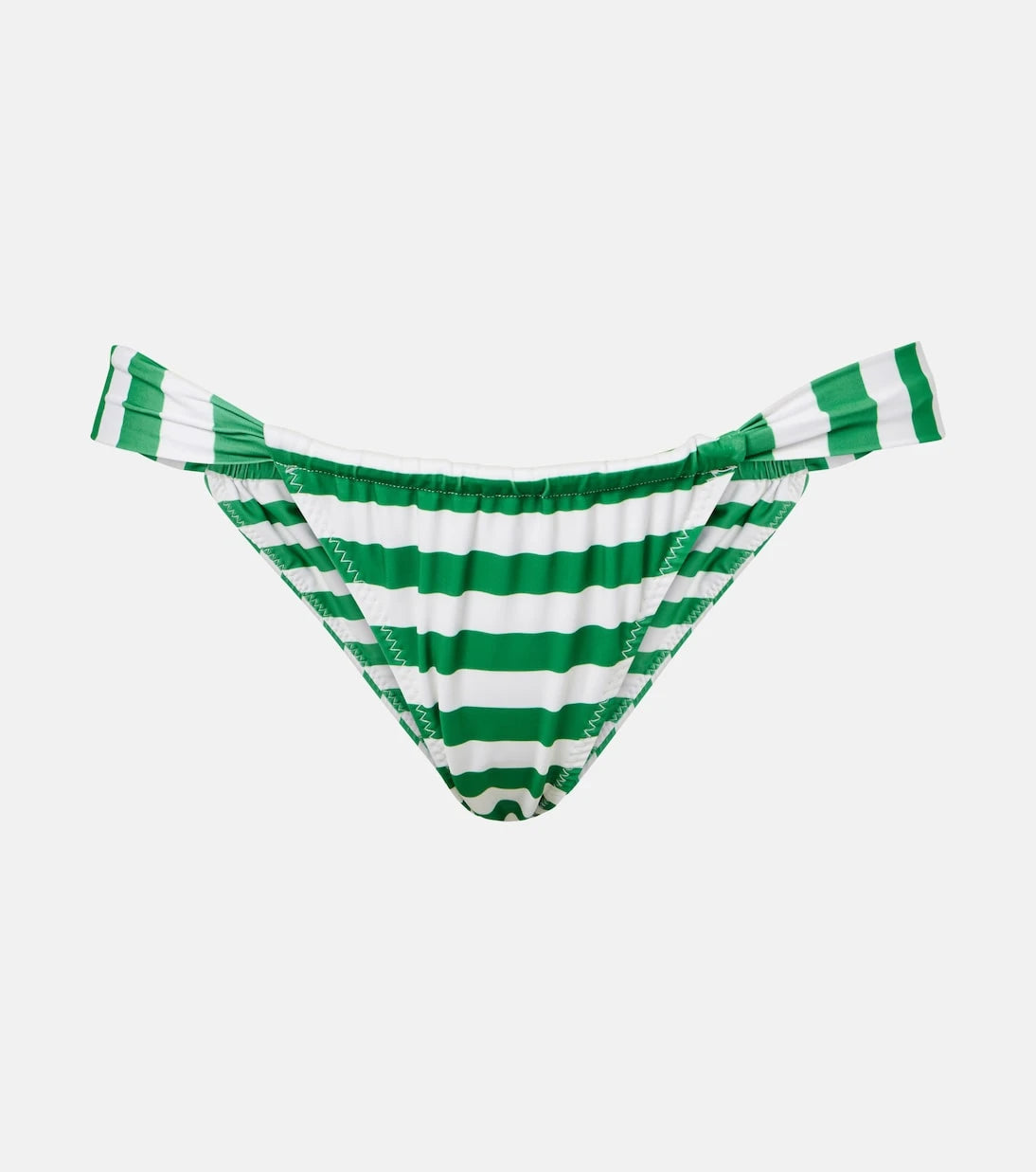 Same - Ruched striped bikini bottoms