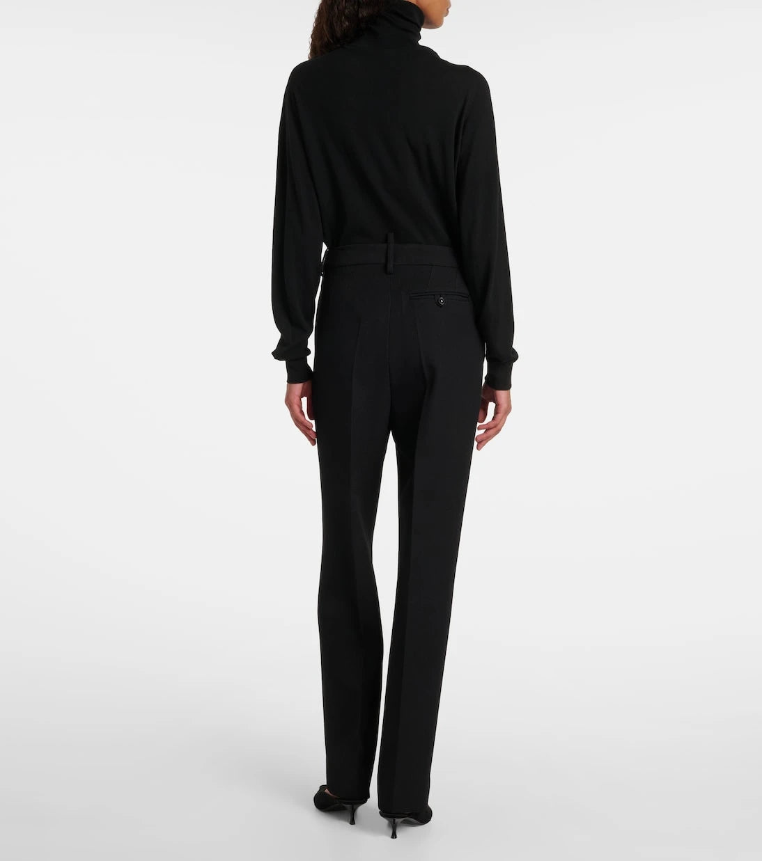 Victoria Beckham - High-rise virgin wool straight pants