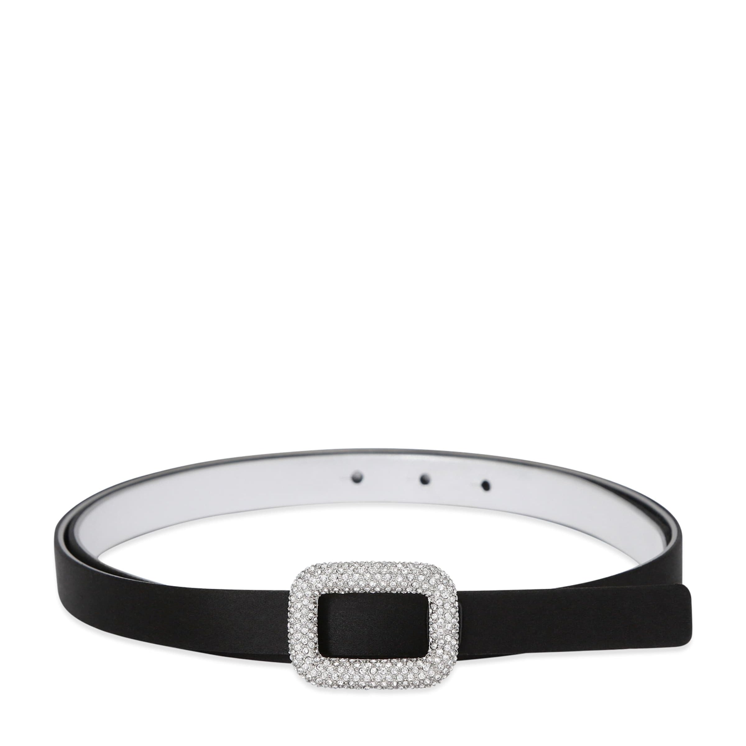 Black Satin Viv Choc Strass Belt