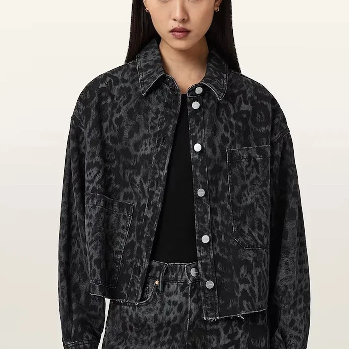 Дънкова риза AllSaints NICKY