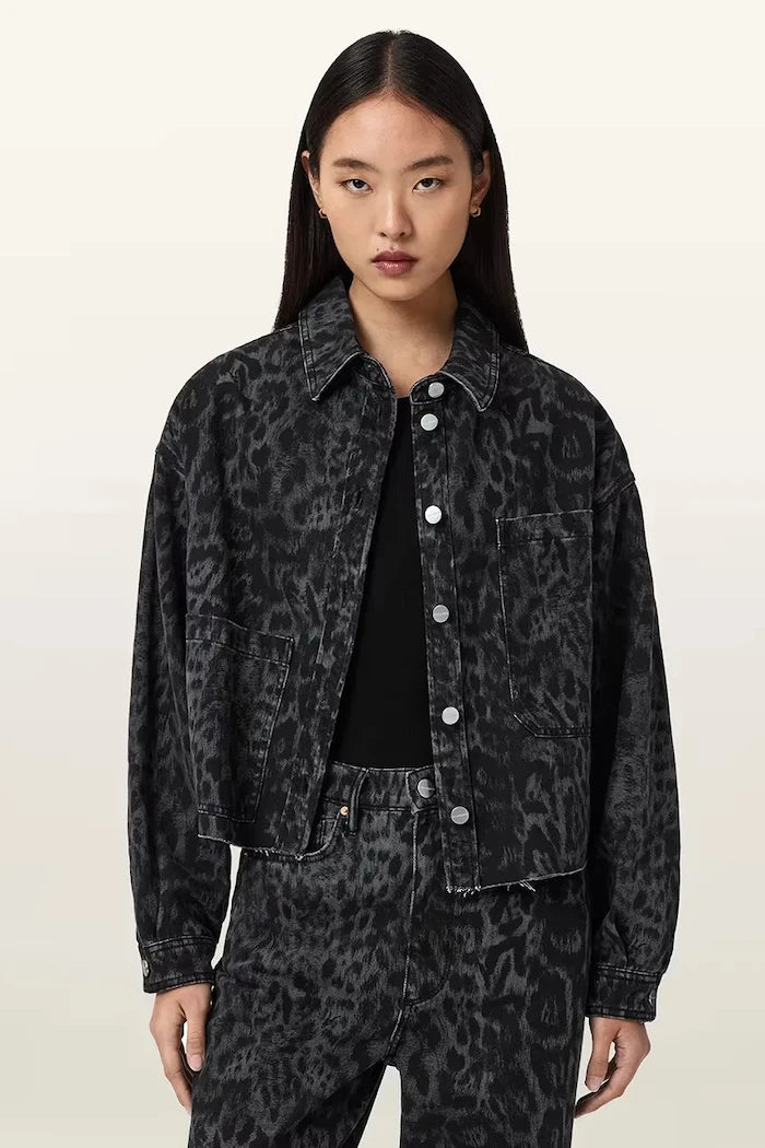 Дънкова риза AllSaints NICKY